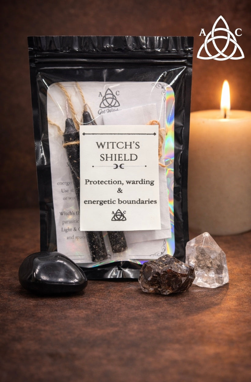 Witch’s Shield Spell Candle Bundle